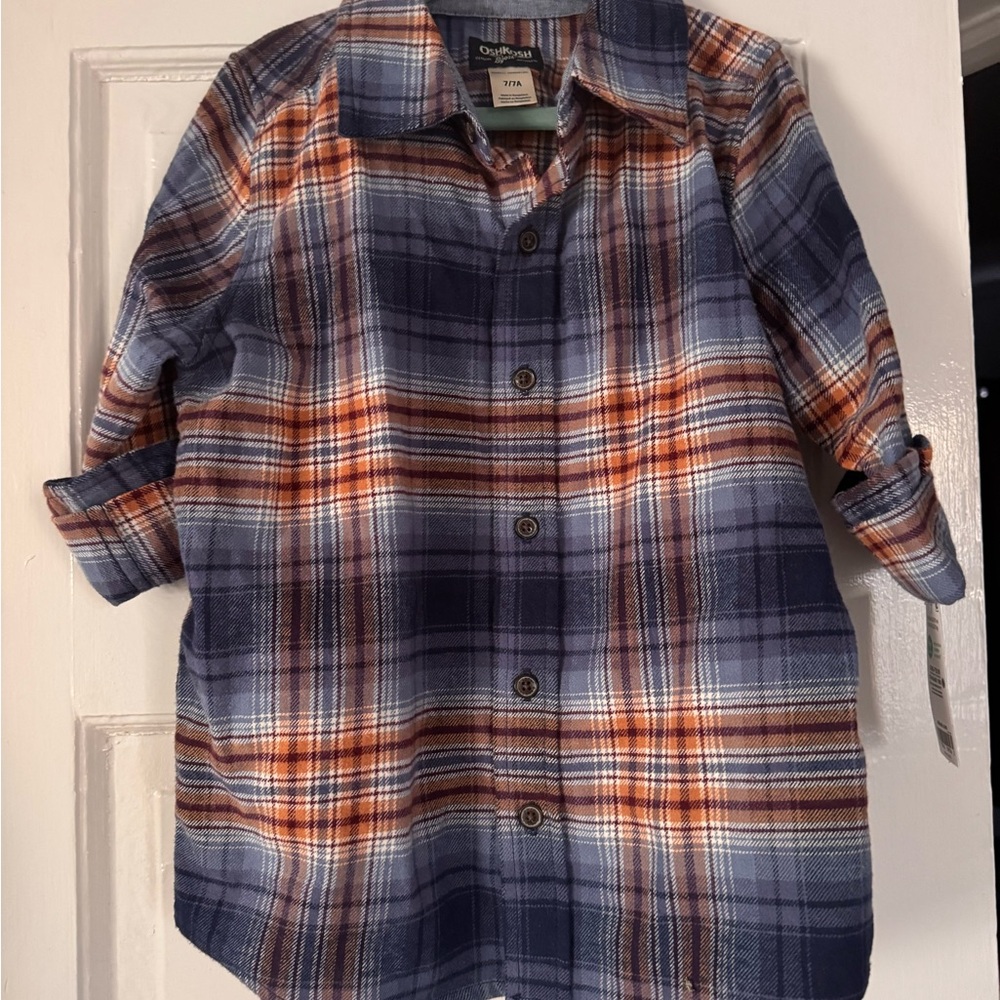 NWT OshKosh B'gosh Kids Plaid Shirt
